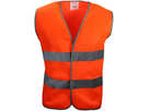 Car Vest Warnweste leuchtorange - EN20471 Kl. II, mit zwei Reflexstreifen