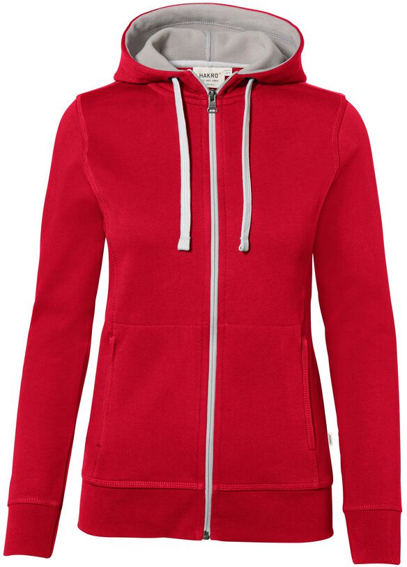 Women-Kapuzen-Jacke Bonded 55 % Polyest. - 45 % Baumwolle, 340 g /m²