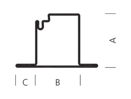 Profilstahlrohr Forster Nr.  35.803 - 60/50/22/20/2 mm
