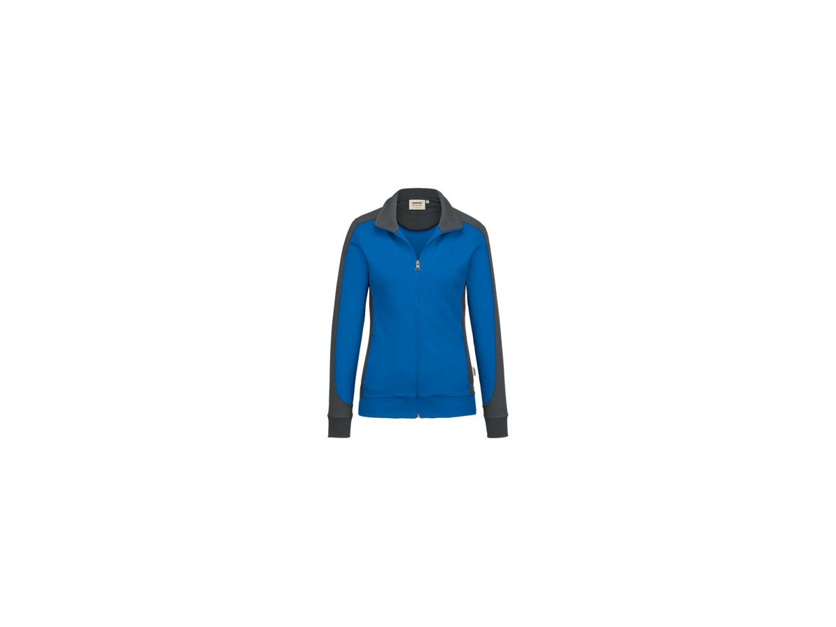 Damen-Sw.Ja. Co. Perf. 2XL royalb./anth. - 50% Baumwolle, 50% Polyester, 300 g/m²