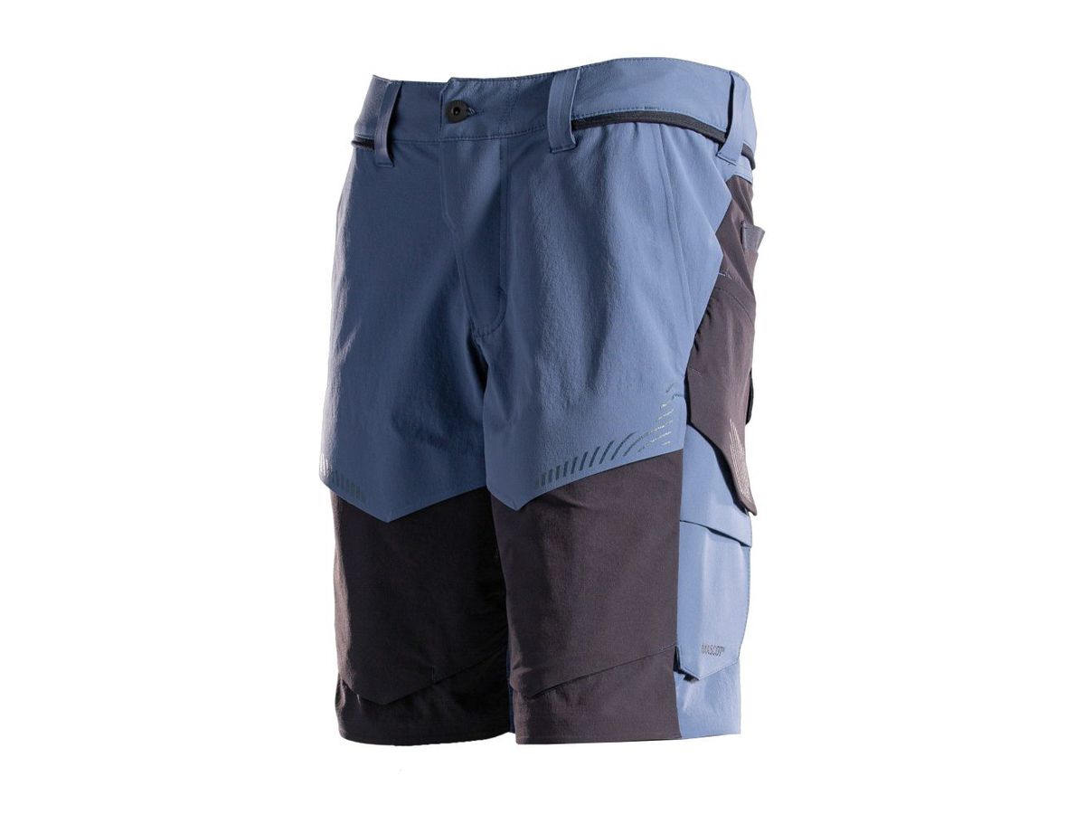 MASCOT® Shorts, steinblau/swblau 29C49 - 89% Recyceltes Polyamid/11% Elasthan