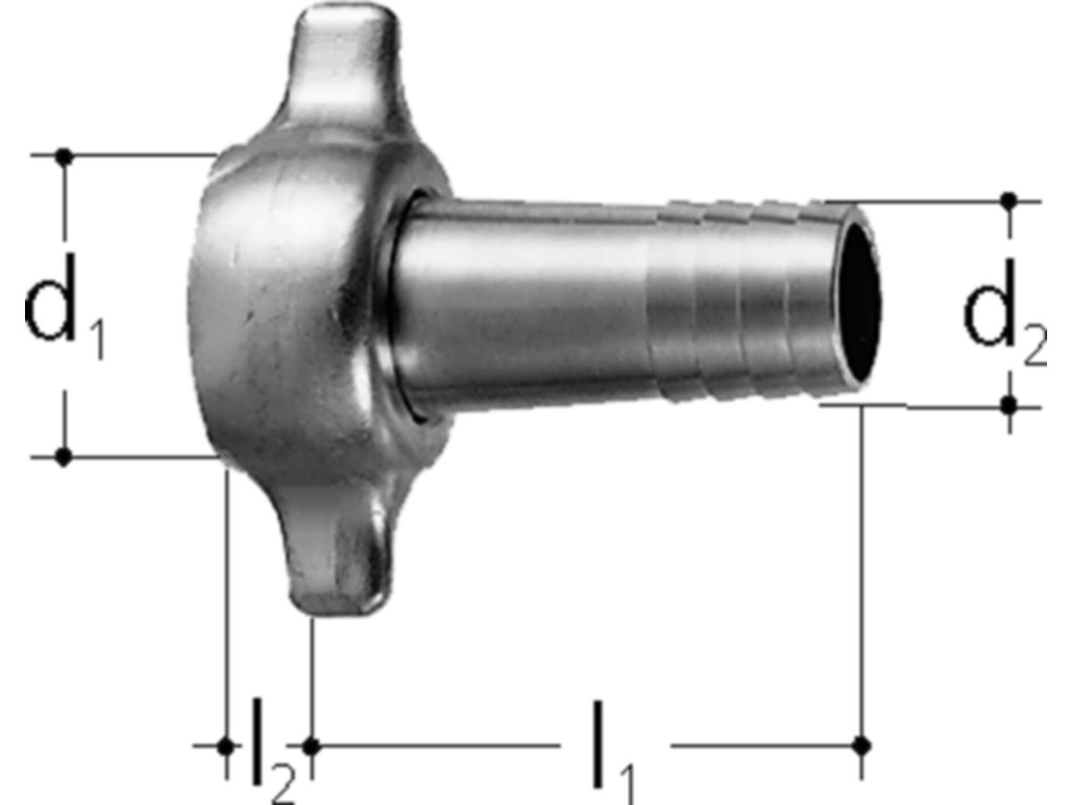 Schlauchverschraubung JRG IG Messing
