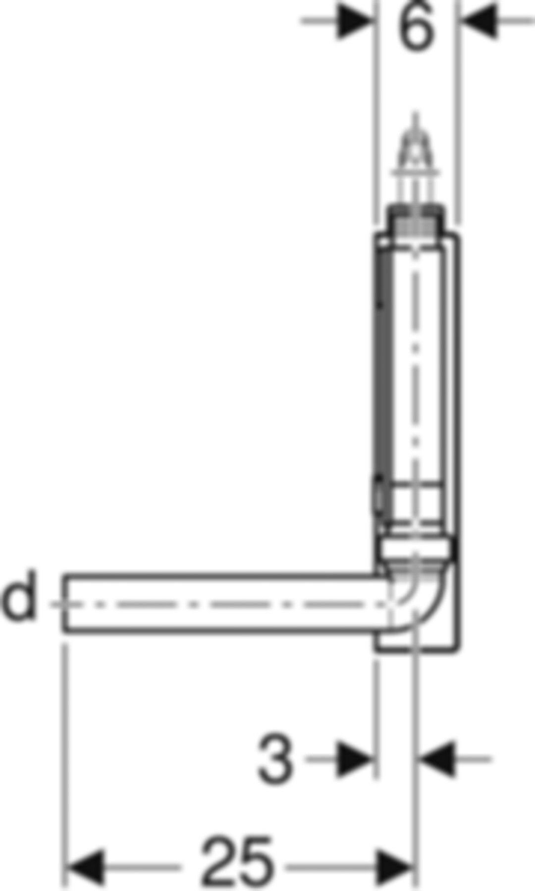 Geberit PE Aufputzsifon - für Wasch- und Geschirrspülmaschine