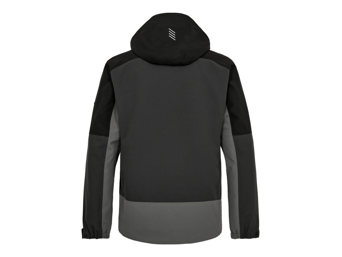 ENTIRE Shelljacke Gr. XL - Anthrazitgrau/Schwarz
