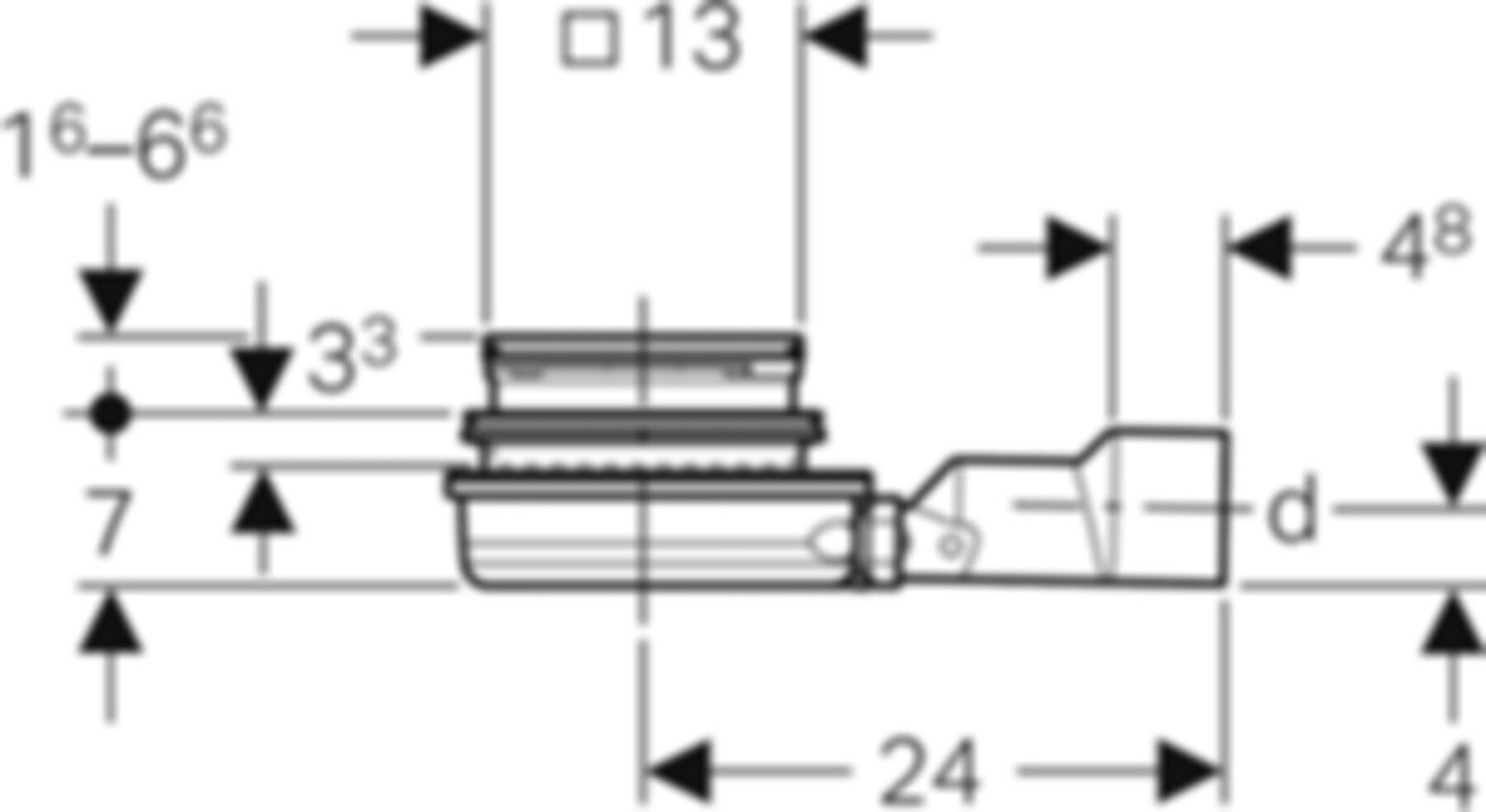Geberit Bodeneinlauf waagrecht