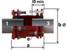 Multi/Joint 3107 Kupplung  NW 300/350 - ND16, zugfest, 315-356 mm / 352-393 mm