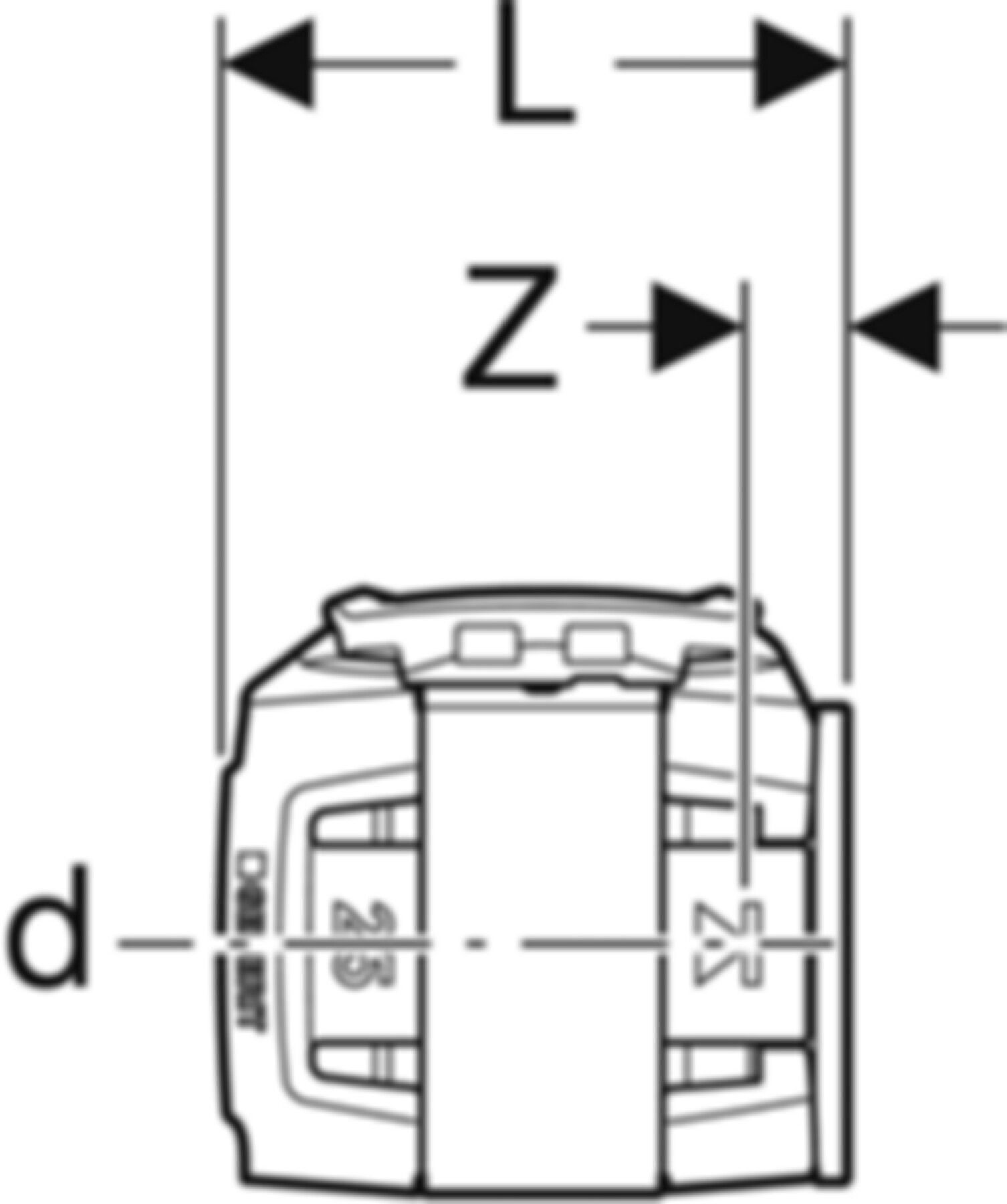 Rohr-Endstopfen - GEBERIT FlowFit