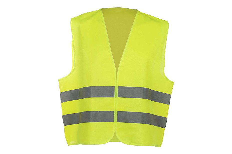 Warnschutzweste WARN-VEST - Polyester fruoriszierend m. 2 Reflexstr.
