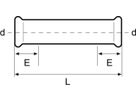 Langkupplung C-Stahl 15 mm - Eurotubi