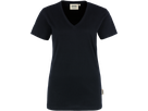 Damen-V-Shirt Classic Gr. XL, schwarz - 100% Baumwolle