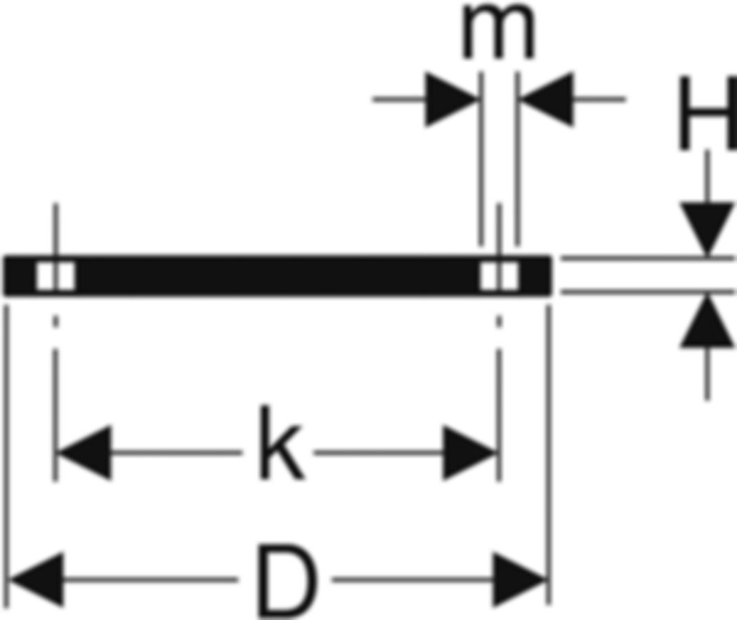 Geberit Blindflansch aus Stahl