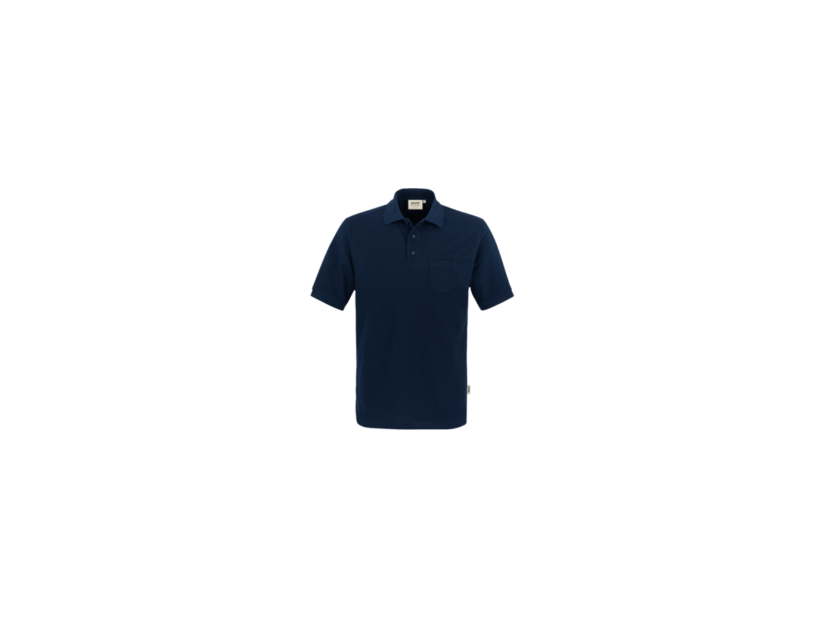 Pocket-Poloshirt Perf. Gr. XL, tinte - 50% Baumwolle, 50% Polyester, 200 g/m²