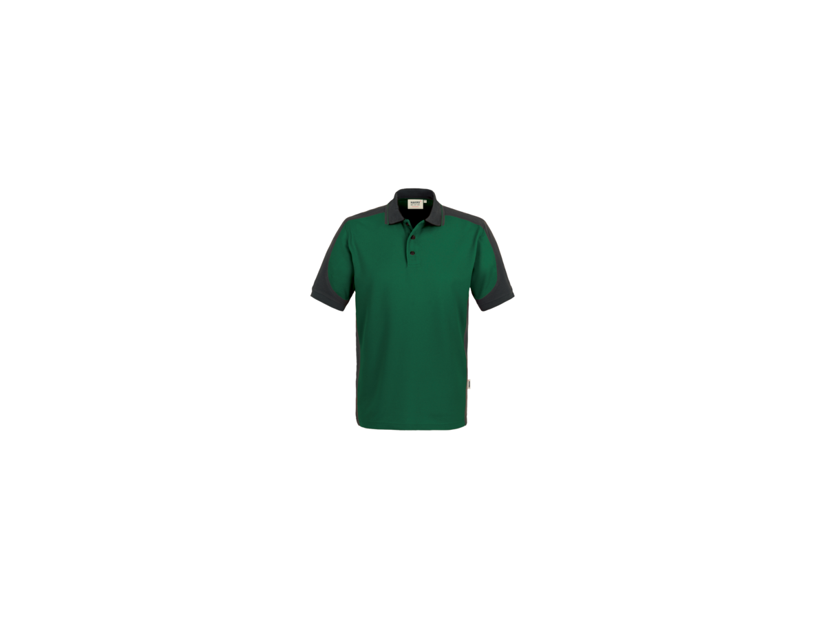 Poloshirt Contrast Perf. XS tanne/anth. - 50% Baumwolle, 50% Polyester, 200 g/m²