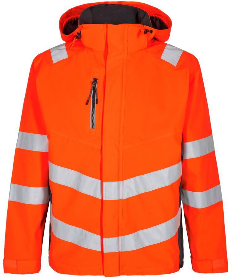 Safety Shell Jacke Gr. M - Orange/Anthrazit Grau