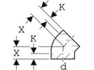 Geberit Bogen 45° 160