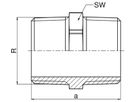 Doppelnippel +GF+ Serie 8000