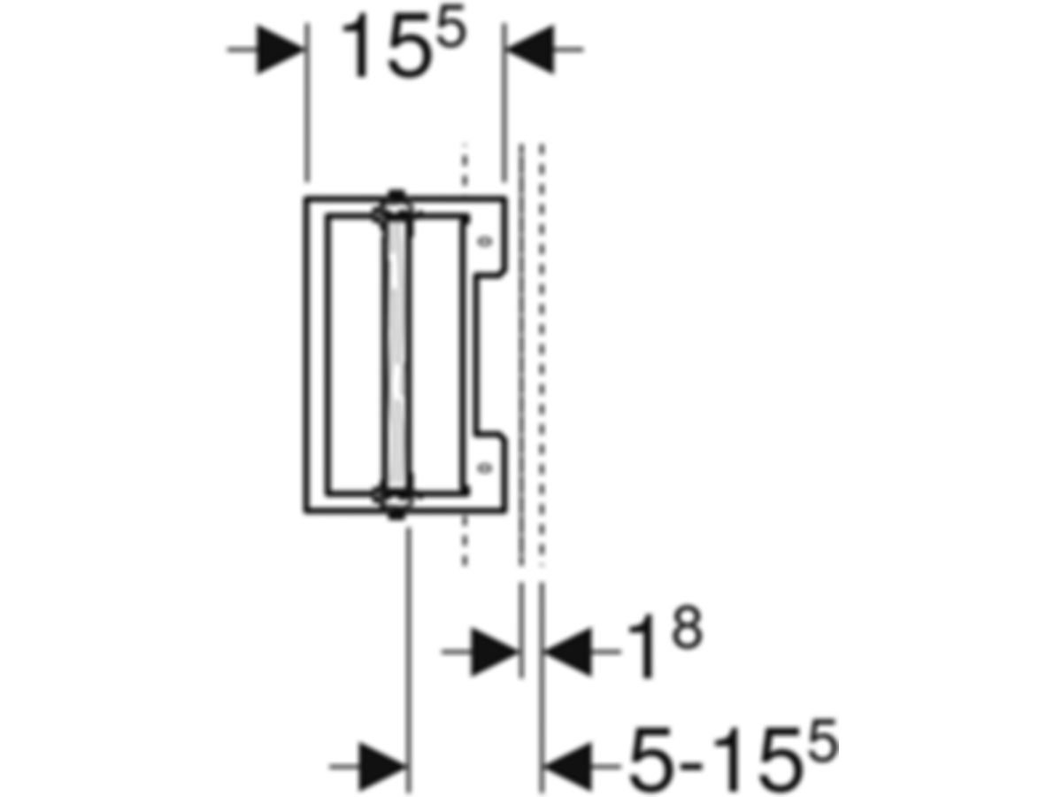 Geberit Duofix-Armaturenplatte - Universal