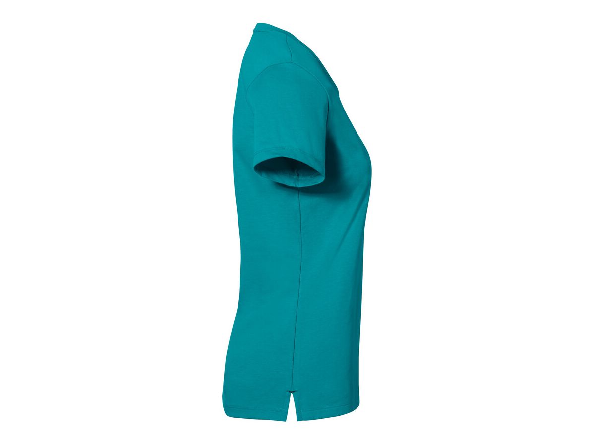 Cotton Tec Damen V-Shirt, Gr. XS - smaragd