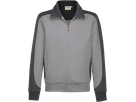Sweatjacke Contrast Perf. M titan/anth. - 50% Baumwolle, 50% Polyester