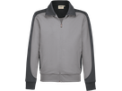 Sweatjacke Contr. Perf. 4XL titan/anth. - 50% Baumwolle, 50% Polyester, 300 g/m²