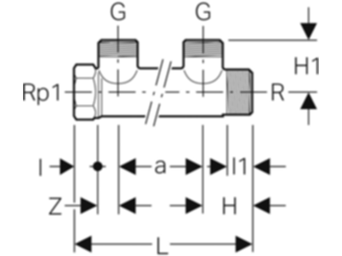 Mepla Verteiler zweifach