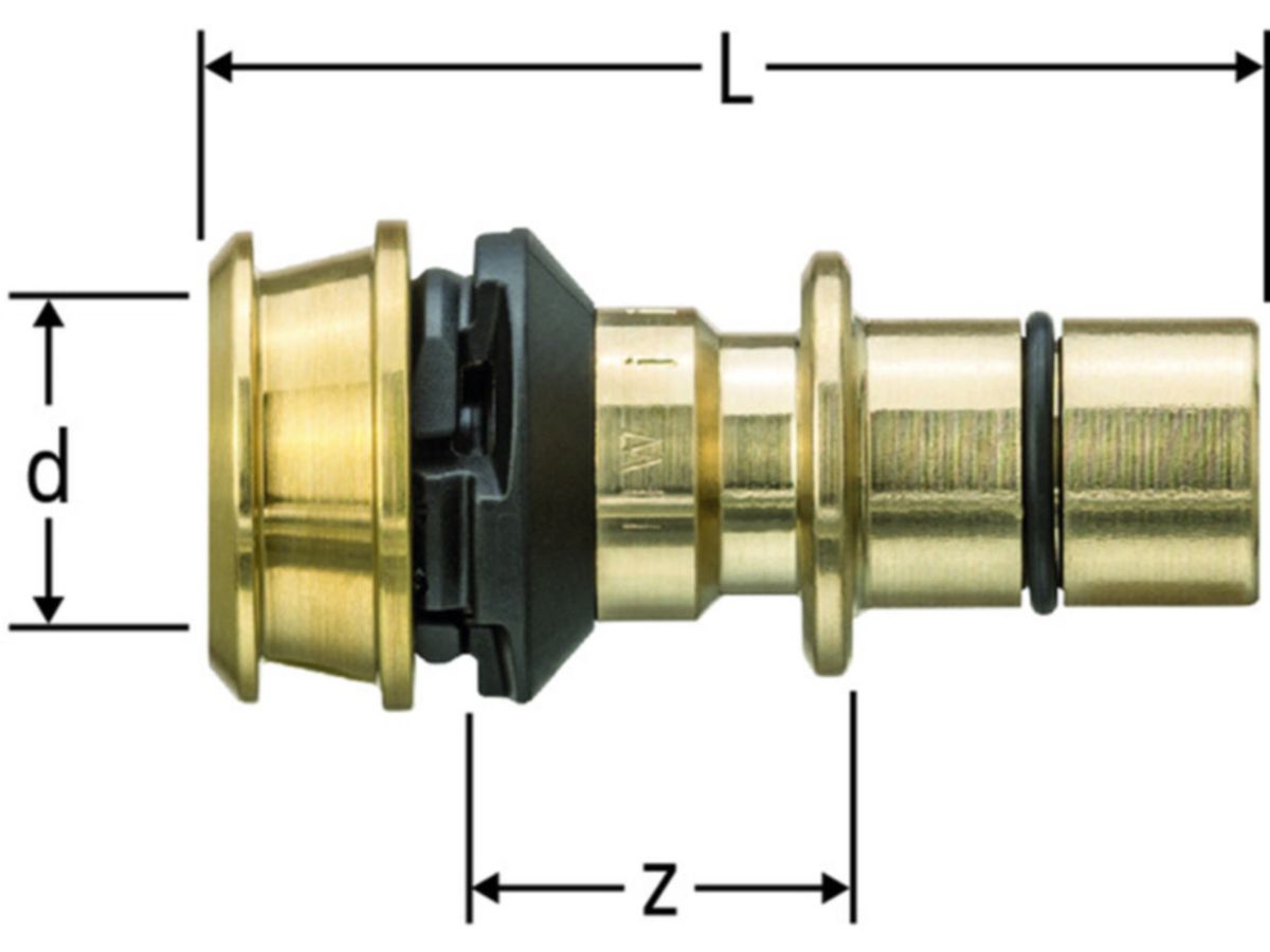 Optiflex-Flowpress-Übergang - auf MeplaFix mit Stecknippel