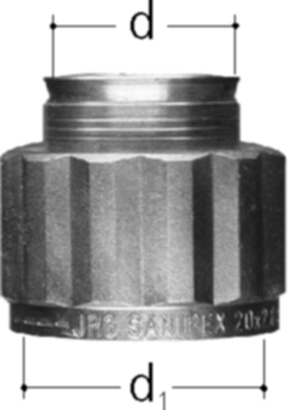 Sanipex Bördelverschraubung - Messing