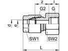 Aufschraubverschraubung Serto Nr. 1221