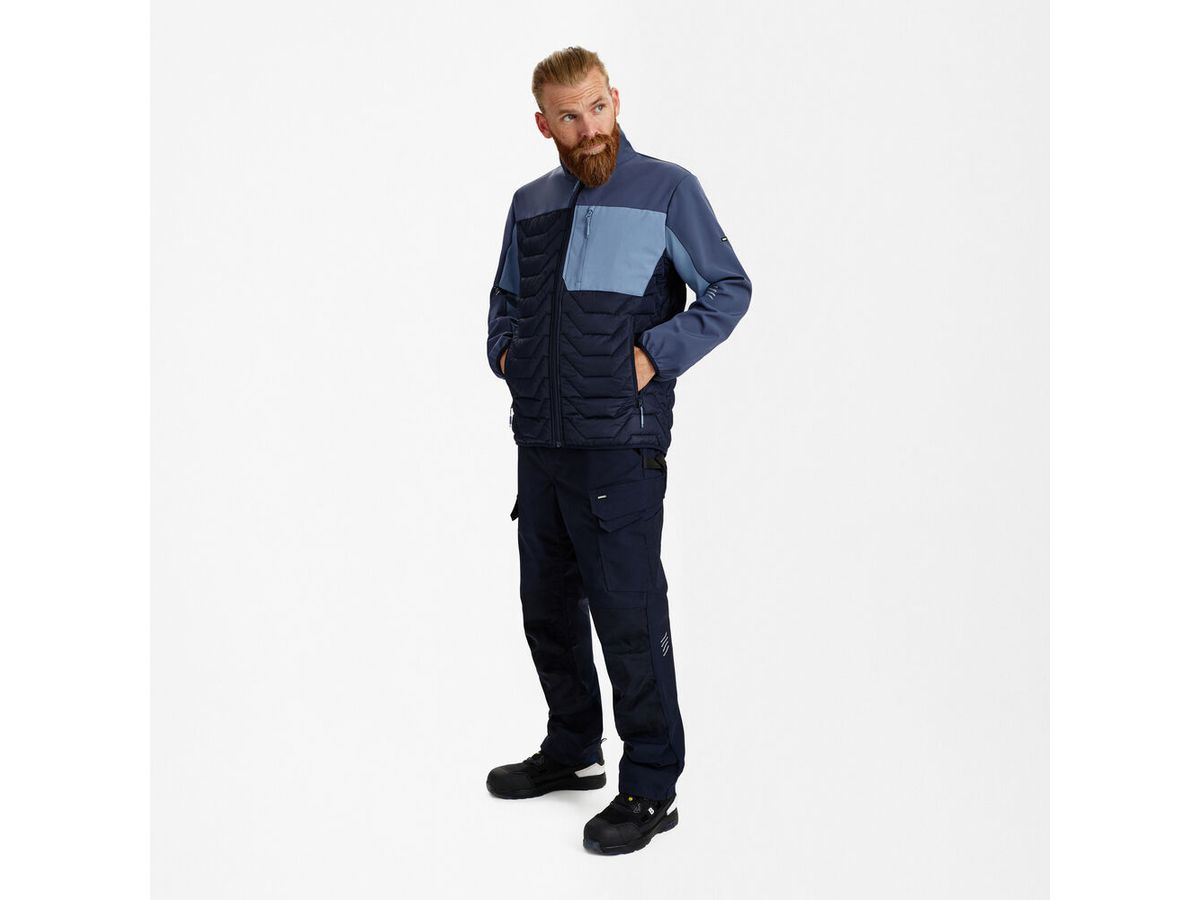 ENTIRE Steppjacke Gr. L - Deep Blue/Dark Sea