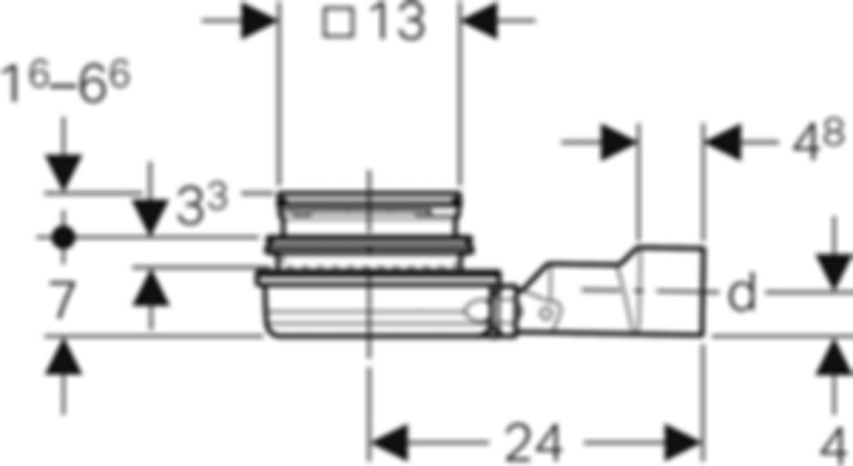 Geberit Bodeneinlauf waagrecht