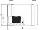 HDPE-Druckschweissmuffe FRIALEN 50 - PN16