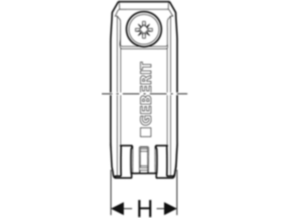 Fixpunktbefestigungen - GEBERIT FlowFit di Ø 32 mm