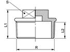 Messing-Stopfen Nr. 290     3/8"