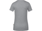 Damen-V-Shirt Stretch XL grau meliert - 80% Baumw. 15% Visk. 5% Elast. 170 g/m²