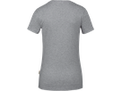 Damen-V-Shirt Stretch S grau meliert - 80% Baumw. 15% Visk. 5% Elast. 170 g/m²