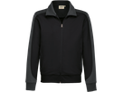 Sweatjacke Contr. Perf. M schwarz/anth. - 50% Baumwolle, 50% Polyester, 300 g/m²