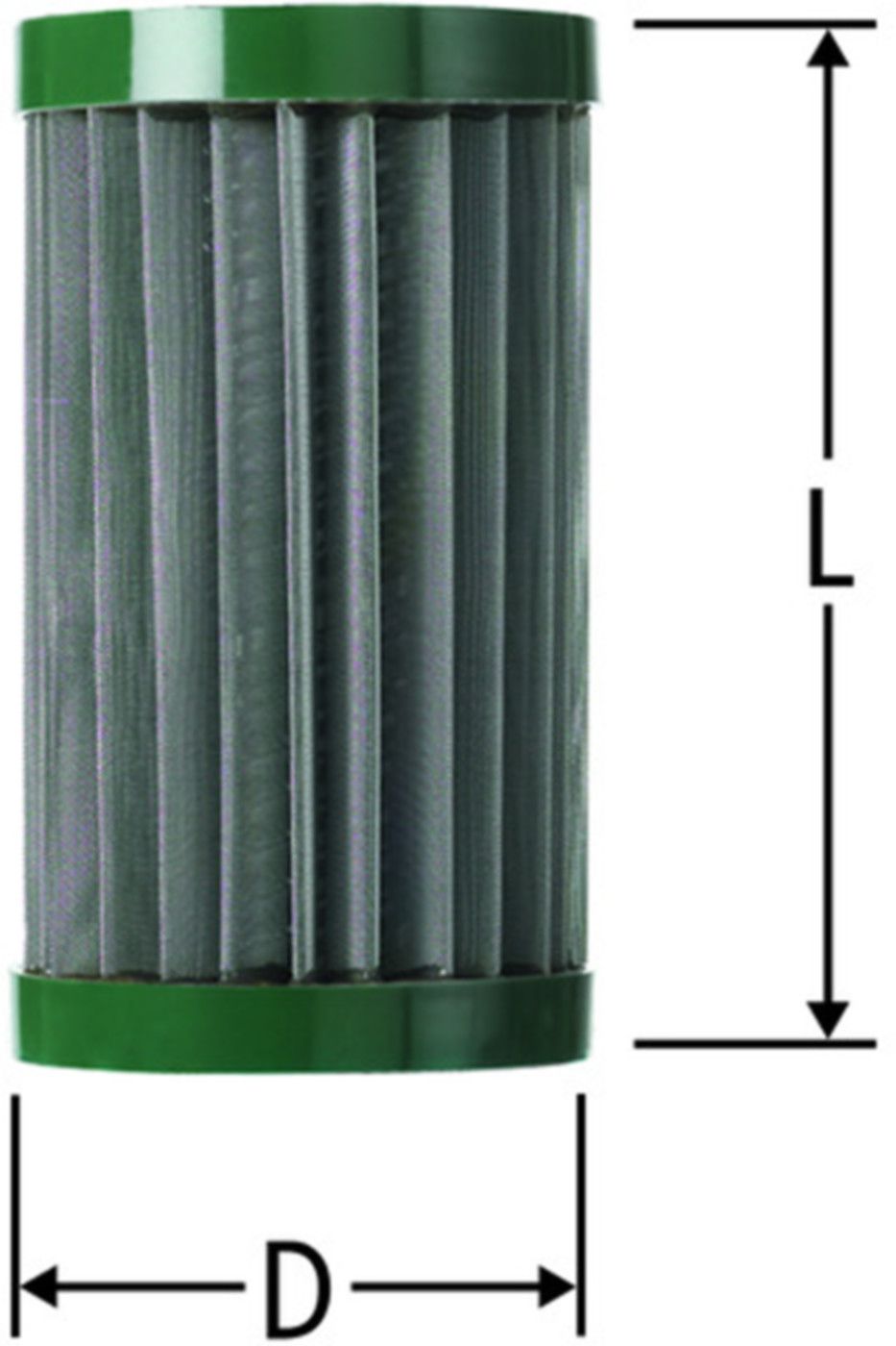 Filterpatrone aus nichtrostendem Stahl - kurz Nr.18098