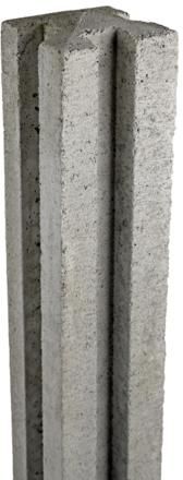 Pfosten für Betonbrett 160 cm, Typ E - Mitte/Ende
