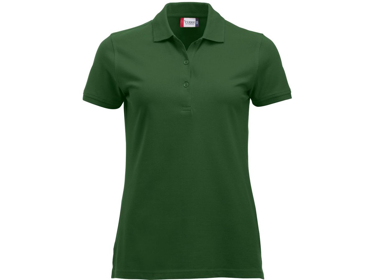 Poloshirt CLASSIC MARION S/S Women XS - flaschengrün, 100% CO, 200g/m²